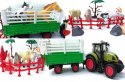 Duża Farma Zagroda Zwierzątka Traktor Przyczepa