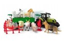 Duża Farma Zagroda Zwierzątka Traktor Przyczepa