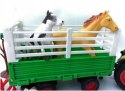 Duża Farma Zagroda Zwierzątka Traktor Przyczepa