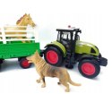 Duża Farma Zagroda Zwierzątka Traktor Przyczepa
