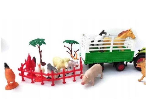 Duża Farma Zagroda Zwierzątka Traktor Przyczepa Duża Farma Zagroda Zwierzątka Traktor Przyczepa