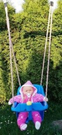 Huśtawka kubełkowa dla dzieci + klakson 5037 Huśtawka kubełkowa dla dzieci + klakson 5037