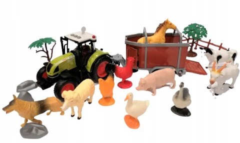 Duża Farma Zagroda Zwierzątka Traktor Przyczepa Duża Farma Zagroda Zwierzątka Traktor Przyczepa