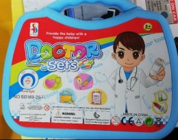 MAŁY LEKARZ ZESTAW DOKTORA LEKARSKI W WALIZCE
