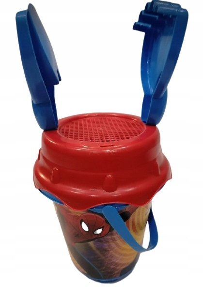 Zestaw do piasku wiaderko łopatka grabki SPIDERMAN Zestaw do piasku wiaderko łopatka grabki SPIDERMAN