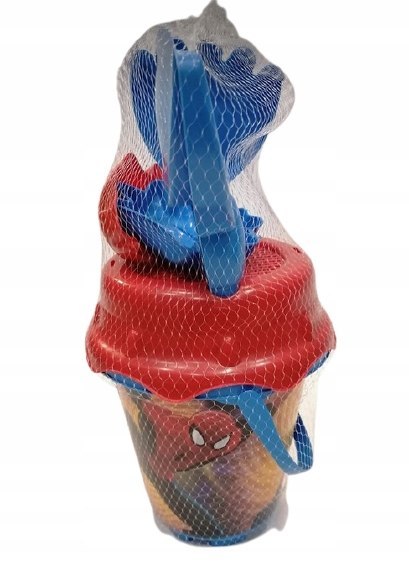 Zestaw do piasku wiaderko łopatka grabki SPIDERMAN Zestaw do piasku wiaderko łopatka grabki SPIDERMAN