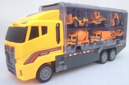 Auto TIR LAWETA zestaw Maszyny Budowlane auto