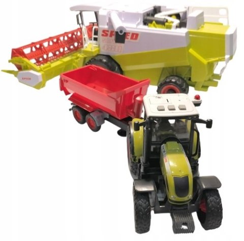 Kombajn Traktor ciagnik Duży Zestaw Rolnik FARMA Kombajn Traktor ciagnik Duży Zestaw Rolnik FARMA