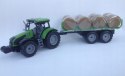 TRAKTOR PRZYCZEPĄ Z BALAMI ŚWIATŁO I DŹWIĘK FARMER