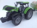 TRAKTOR PRZYCZEPĄ Z BALAMI ŚWIATŁO I DŹWIĘK FARMER