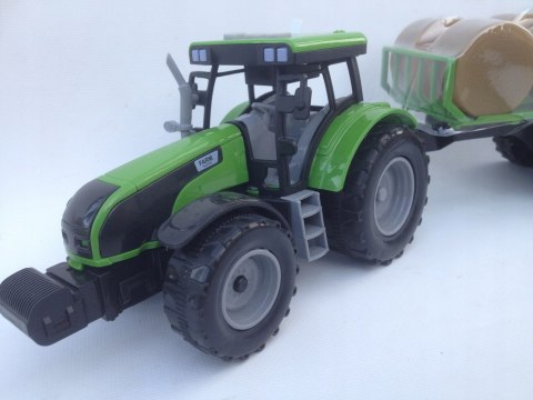 TRAKTOR PRZYCZEPĄ Z BALAMI ŚWIATŁO I DŹWIĘK FARMER TRAKTOR PRZYCZEPĄ Z BALAMI ŚWIATŁO I DŹWIĘK FARMER