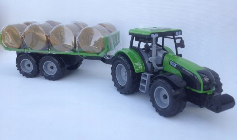 TRAKTOR PRZYCZEPĄ Z BALAMI ŚWIATŁO I DŹWIĘK FARMER TRAKTOR PRZYCZEPĄ Z BALAMI ŚWIATŁO I DŹWIĘK FARMER