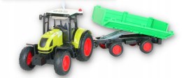 TRAKTOR Z PRZYCZEPĄ DUŻY ZESTAW ŚWIATŁO DZWIĘK