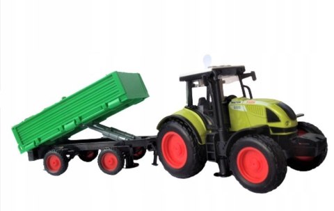 TRAKTOR Z PRZYCZEPĄ DUŻY ZESTAW ŚWIATŁO DZWIĘK TRAKTOR Z PRZYCZEPĄ DUŻY ZESTAW ŚWIATŁO DZWIĘK