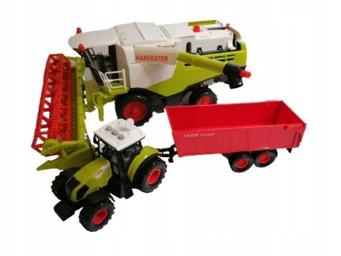 Traktor ciagnik Duży Zestaw Kombajn Rolnik FARMA Traktor ciagnik Duży Zestaw Kombajn Rolnik FARMA