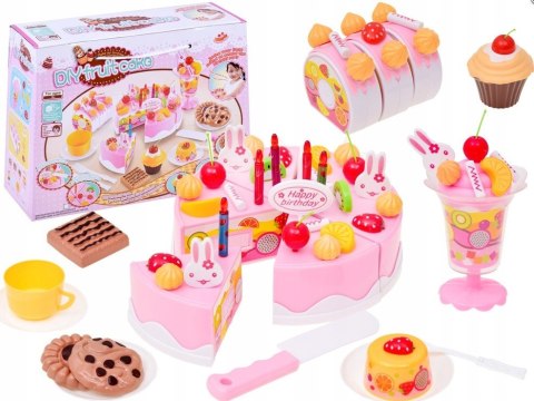 Tort urodzinowy do krojenia śliczny różowy Tort urodzinowy do krojenia śliczny różowy
