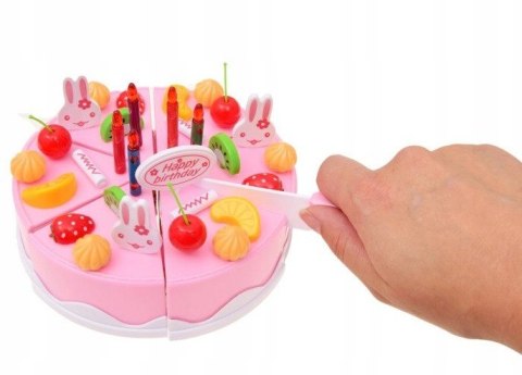Tort urodzinowy do krojenia śliczny różowy Tort urodzinowy do krojenia śliczny różowy