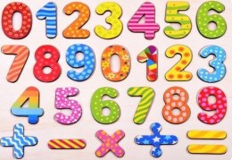 Puzzle drewniane Nauka liczenia Cyfry cyferki