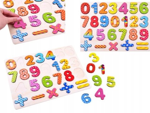Puzzle drewniane Nauka liczenia Cyfry cyferki Puzzle drewniane Nauka liczenia Cyfry cyferki
